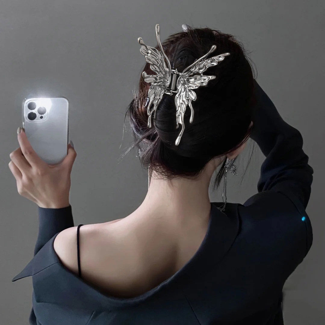 Dashingsoul Metal Liquid Butterfly Fashion Hair Clip