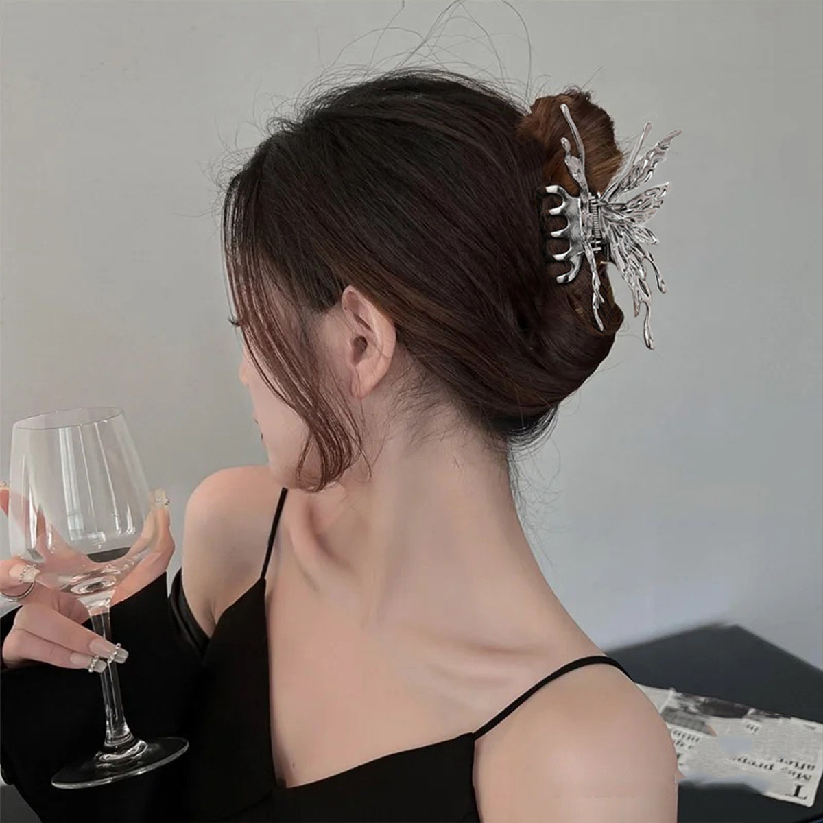Dashingsoul Metal Liquid Butterfly Fashion Hair Clip