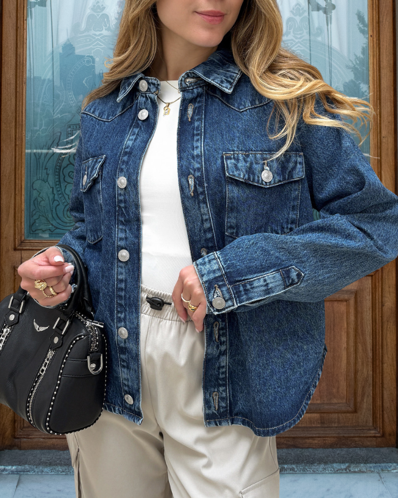 Fashion Washed Denim Jacket