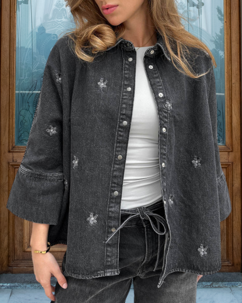 Chic Floral Embroidered Jacket
