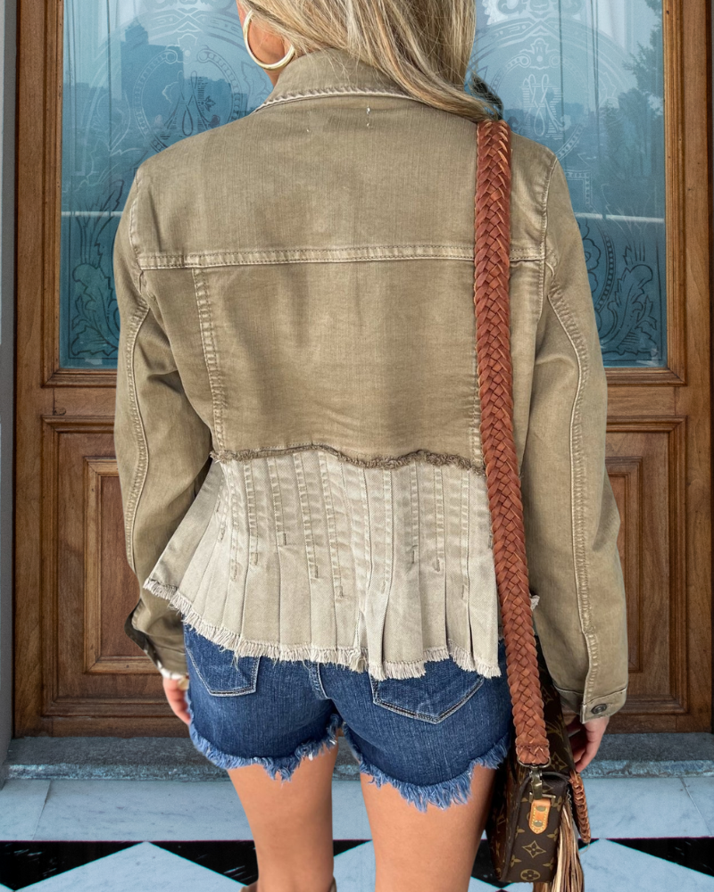 Trendy Raw Edge Jacket